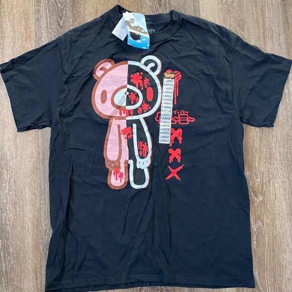 Gloomy The Naughty Grizzly Mens T-shirt - Split Bloody Body Face Size L NWT - Picture 1 of 5